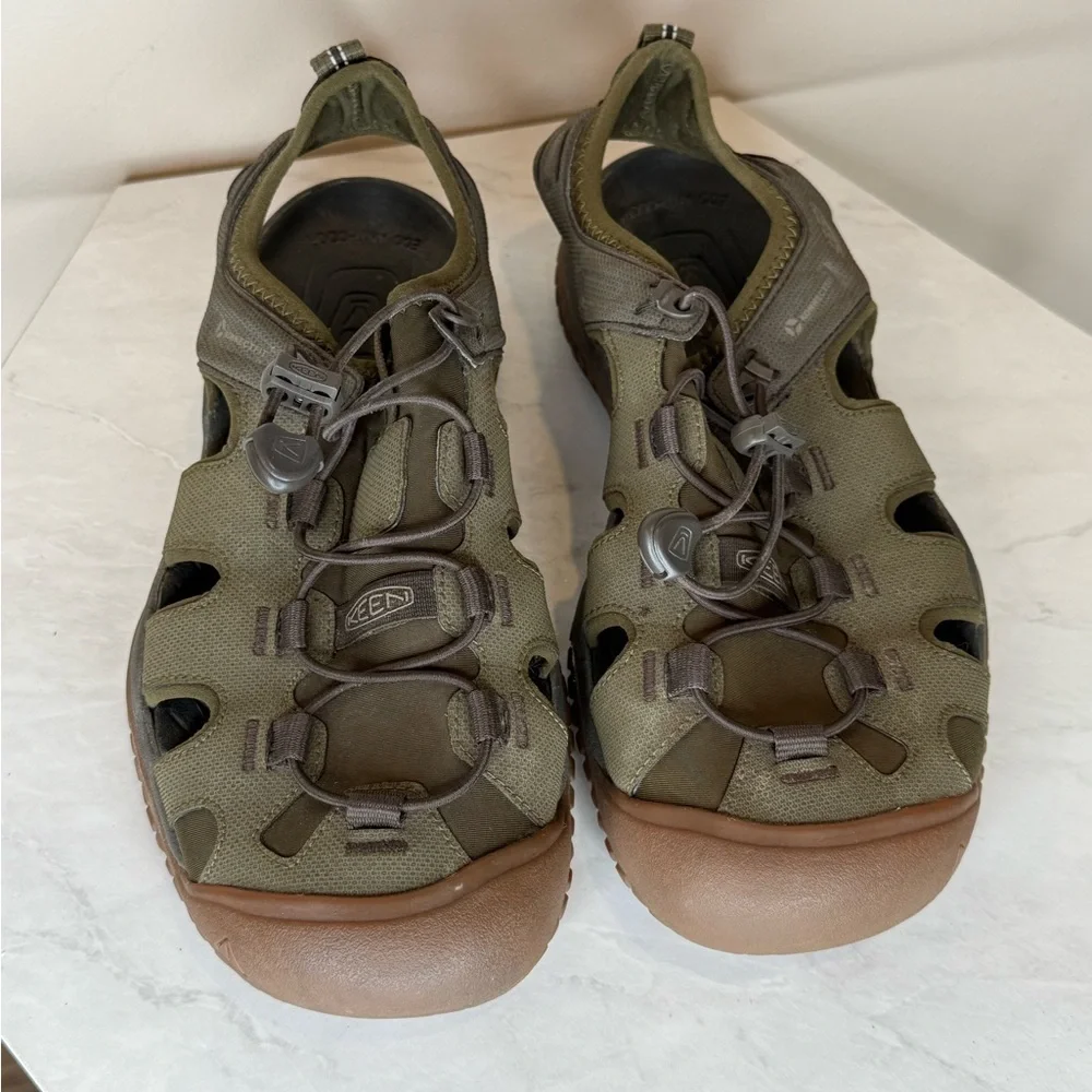 🔥KEEN Men's Green and Brown Outdoor Sandals Sz9🔥